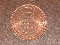 Reverse Copper Statue of Liberty Token.webp