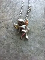 Silver:Gold Angel Necklace.webp
