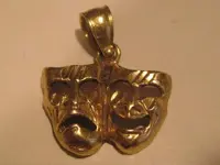 Janus Mask 14k Pendant.webp