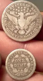 1903 silver quarter and  1852 silver seated dime back.webp