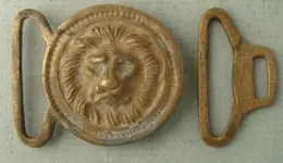 Civil War Confederate Buckle with Lion Head.webp