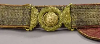 Civil War Buckle Confederate Officer Close Up.webp