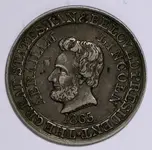 Abraham Lincoln Post Death Token 1865.webp