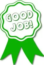 Green Ribbon Good Job clipart (3) (307x437).webp