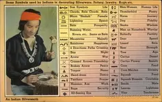 Postcard Native America with Silersmith marks 1940.webp