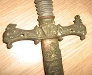 Knights of Pythias Sword Handle Close Up Match - Similar to Short Sword (695x575).webp