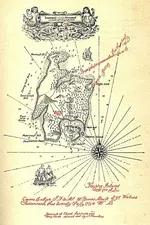 Treasure Island Map from Stevenson\'s Treasure Island.webp