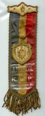 Knights of Pythias Ribbon - Cape Girardeau, Missouri - Lodge no.31.webp
