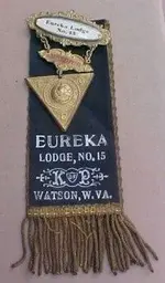 Knights of Pythias Ribbon Watson, W.VA. - Lodge no.15.webp