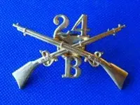 insignia_Infantry_US_crossed-muskets_WorldWar1_24InfantryCompanyB.webp