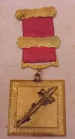 Crossed Sword Pin In Square - Unknown Origin.webp