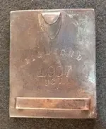 Belt Buckle Confederate Veterans - 1907 - Back.webp