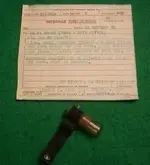 Pigeon  Capsule with Message - WWII Army.webp