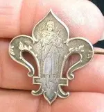 Fleur-de-Lis Joan of Arc pin.webp