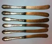 Sheffield Butter Knives - Silver Handled - 1917.webp