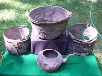 Indian brass kettles.webp