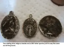 Silver quarter & 2 St. Chris medals 008.webp