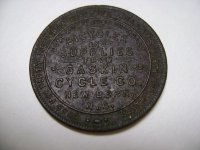 Gaskin Cycle Co Good Luck Token front small.JPG