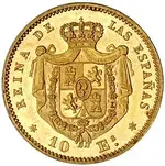 300px-Spain_1868M_10_escudos_rev_Eliasberg_2134.webp