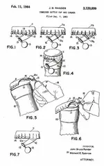 Bottle Cap Patent 3120899 Dec 7, 1961 - Feb 1, 1964 (378x600).webp