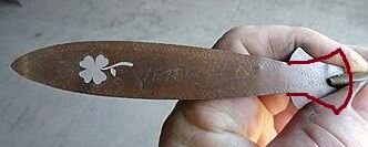 What Is It Trench Art Letter Opener - Painted.jpg