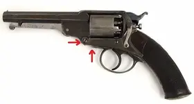 Revolver - Kerr London Armory revolver - Painted with Arrow.webp