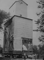 Grain Elevator - Shawneetown, Illnois - Being Moved 1948.webp
