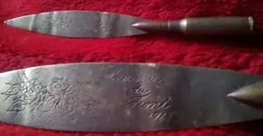 Trench Art Letter Opener - Flimsy - Bent - 1918.webp