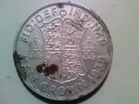 KING George VI 1939 Half Crown back.webp