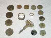 2013-05-06 2 rings, key and coins.jpg
