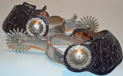 Crockett Antique Spurs with Leathers 1.webp
