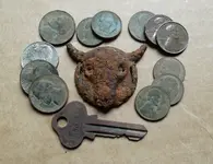 06-05-2013 Buffalo (American Bison) skull concho plus odds n ends.webp