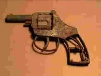 old gun my son found in the woods behind our house.webp