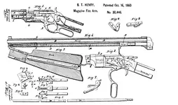 diagram_Henry-rifle_parts_Patent-drawing-of-Henry-Rifle.webp
