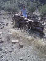 Sheree sitting on wall.webp