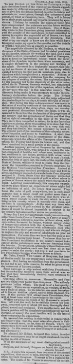Daily Alta California, Volume 3, Number 302, 1 November 1852 FRENCH EXPEDITIONS PART 2.jpg