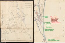 Dixon Map 1842 NLA with enlarged section re Swan Bay.jpg