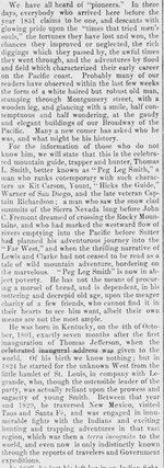 Sacramento Daily Union, Volume 14, Number 2171, 12 March 1858 PEGLEG SMITH P1.jpg
