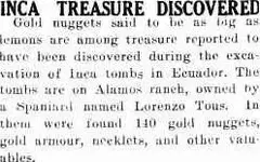 Singleton Argus , Friday 2 December 1932, page 2 TREASURE FOUND.webp