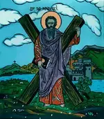 saint-andrew and his cross.webp
