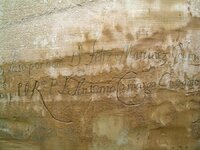 Inscription by Spanish Explorer Don Juan de Onate in 1605, at El Morro National Monument, New Me.jpg