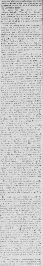 Los Angeles Herald, Number 198, 16 April 1899 — THE ISLAND TREASURE BTTRIED IN A LAVA CAVERN ...webp