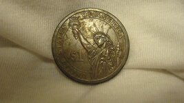 Second Dollar Coin Metal Flower and Other Stuff Sept. 21 2014 002.JPG