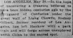 San Francisco Call, Volume 113, Number 182, 31 May 1913 — HUNTS CONFUCIUS' GOLD [ARTICLE].jpg