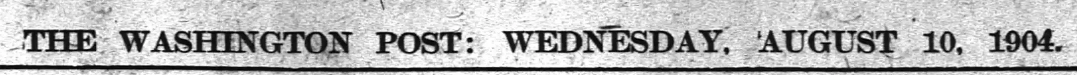 Herndon Baseball Article Wash Post D.C. August 10, 1904 Headline Date.webp