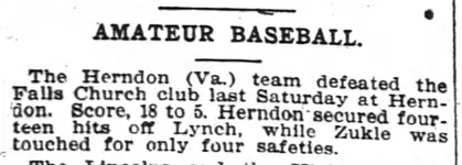 Herndon Baseball Article Wash Post D.C. August 10, 1904.webp