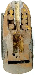 shell_halfsection_Hotchkiss_3inch_Case-Shot_SAWDUST-matrix_duginVA_photobyRelicman_A2888A.webp