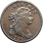 1796 S-104 R3+ Draped Bust with LIHERTY Obverse - Obverse.webp