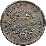 1796 S-104 R3+ Draped Bust with LIHERTY Obverse - Reverse.webp
