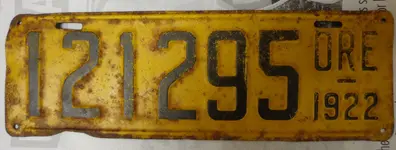 tomahawk oregon licese plate 1922.webp